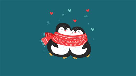 Cute couple Wallpaper 4K, Penguin couple, #10105