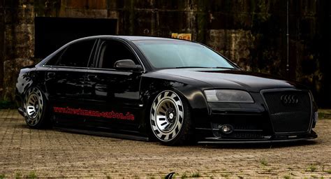 Audi A8 D3 Certainly Looks Different With Custom Wheels, Air Suspension | Carscoops