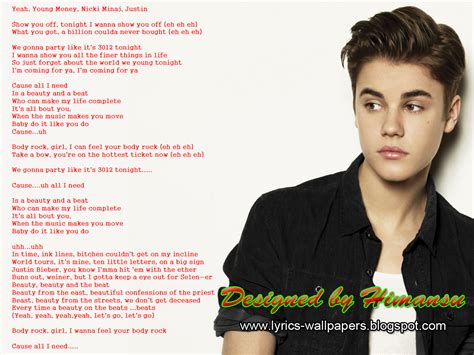 Justin Bieber Ennemie Lyrics