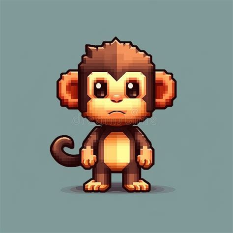 Pixel Art Monkey Animation Stock Illustrations – 22 Pixel Art Monkey ...