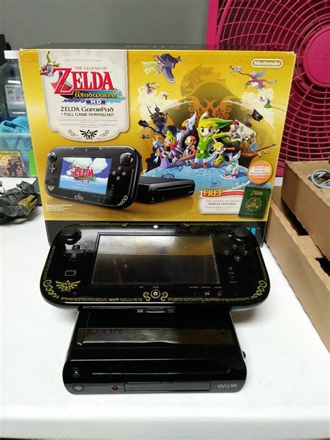 Nintendo Wii U Legend of Zelda Wind Waker HD Deluxe Position Console Total In Box - iCommerce on Web