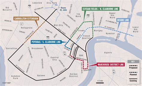 New Orleans Streetcar Map 2024 - Edithe Christalle