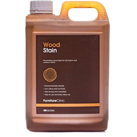 Furniture Clinic Wood Stain (2.5L, Mahogany) - Fast Drying Non Toxic ...