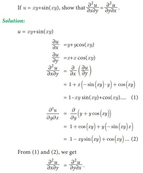 Euler’s theorem and its applications - Applications of Differentiation