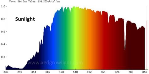 What is light spectrum of different UV lights