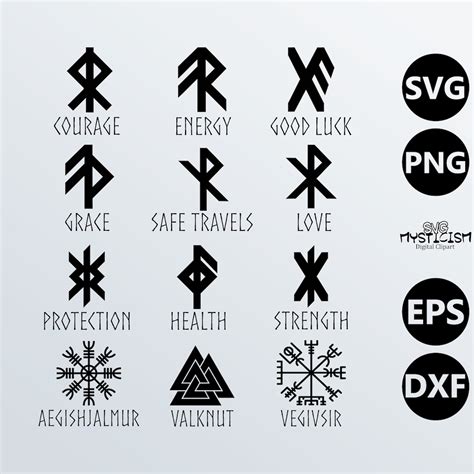 Bindrunes Norse Viking Runes and Symbols SVG Vector Clipart - Etsy