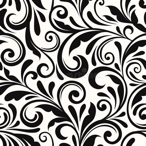 Vintage Seamless Floral Pattern. Vector Illustration. Stock Vector - Illustration of curve ...