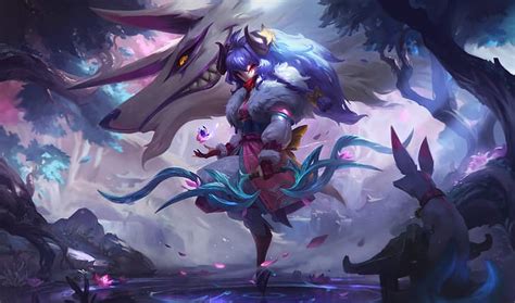 HD wallpaper: spirit blossom, Kindred (League of Legends), Riot Games ...