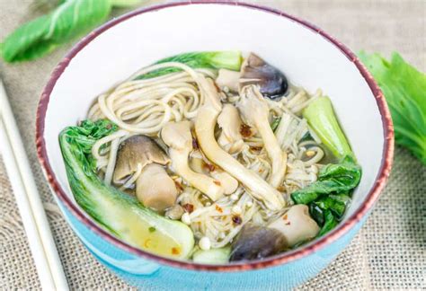 Enoki Mushroom Soup with Soba Noodles, Lemongrass, and Ginger | Babaganosh