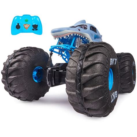 RC Monster Jam Official Mega Megalodon Grave Digger All-Terrain Remote ...