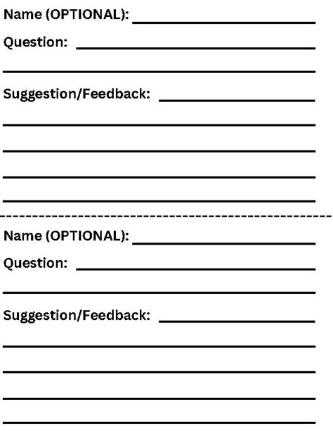 Printable Suggestion Box Template Welcome Anonymous Employee Comments, Reviews, Feedback, And ...