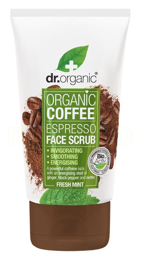 Dr. Organic Face Scrub Espresso Fresh Mint kun 88,95 kr | mecindo.dk