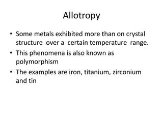 Allotropy and FeC diagram | PPT