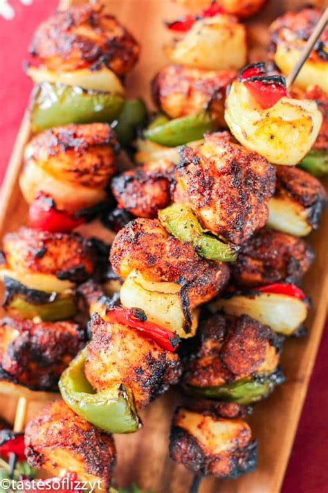 BBQ Chicken Skewers Recipe {Healthy Summer Grilling Recipe}