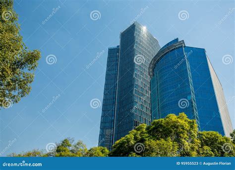 Skyscrapers in Mexico City stock image. Image of structure - 95955523