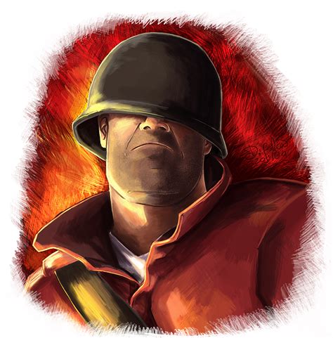 Team Fortress Soldier Portrait by Psamophis on DeviantArt