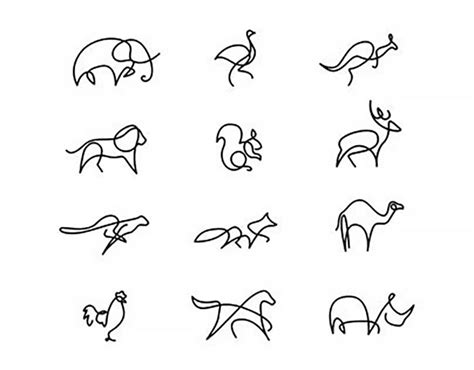 simple animal line drawings - Seem Real E-Zine Lightbox