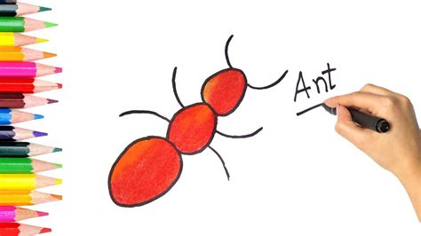 Ant Easy Drawing For Kids - bmp-urban