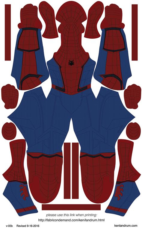 Spider Man Suit Template