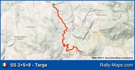 SS 2+5+8 - Targa stage map | Targa Florio 2010 🌍 | Rally-Maps.com