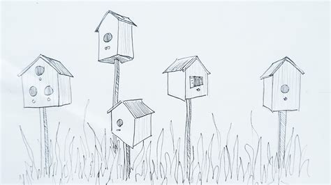 24+ birdhouse drawing images - RaeannaLilly