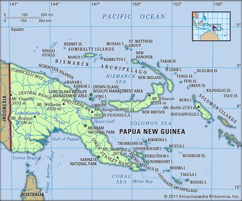 Papua New Guinea Map – Map Of The World