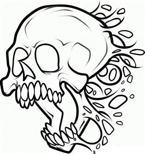 Skull Coloring Pages For Teenagers Coloring Pages