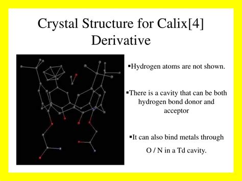 PPT - Design and Synthesis of Calixarene Scaffolds Bearing Hydrogen Bond Motifs PowerPoint ...