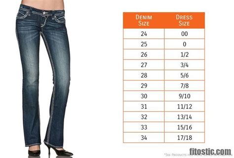 jeans size to width chart Pin by regina murad on b&f