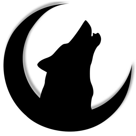 Wolf Howling With Moon PNG, SVG Clip art for Web - Download Clip Art, PNG Icon Arts