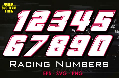 Racing Numbers Graphic by thesvgteam · Creative Fabrica