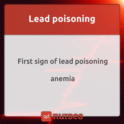 Lead Poisoning - QD Nurses