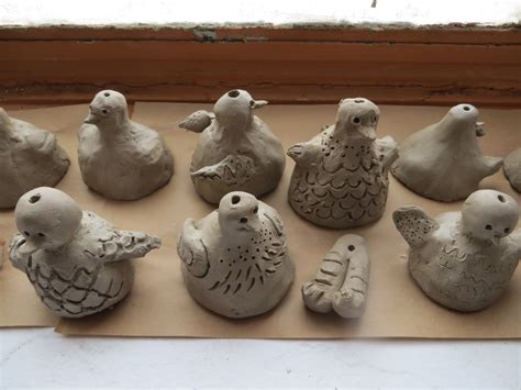 Time for Art!: CLAY BIRD BELLS