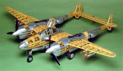 Guillow's Lockheed P-38 Lightning Balsa Wood Model Airplane Kit GUI-2001 | ItsYourAirplane.com, LLC