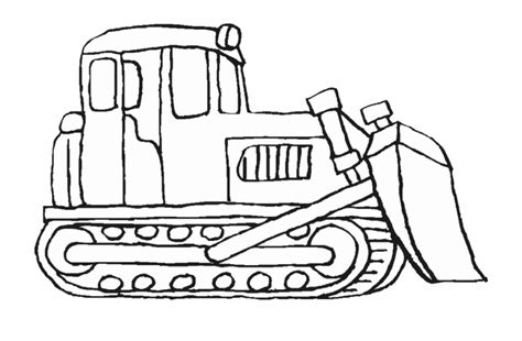 Construction Vehicles Coloring Pages Bulldozer Bulldozer Printable Coloring - Clip Art Library