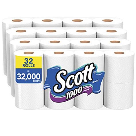 Reviews for Scott 1000 Sheets Per Roll Toilet Paper, 32 Rolls (4 Packs ...