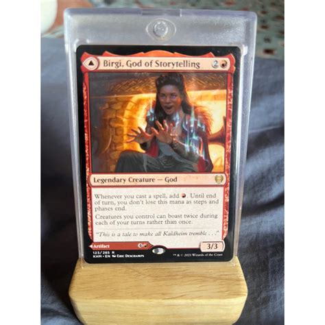 การ์ด MTG Birgi, God of Storytelling Red Magic the gathering EDH Rare ...