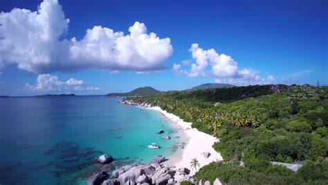 Aerial View Of Spring Bay, The Baths, Virgin Gorda, British Virgin ...