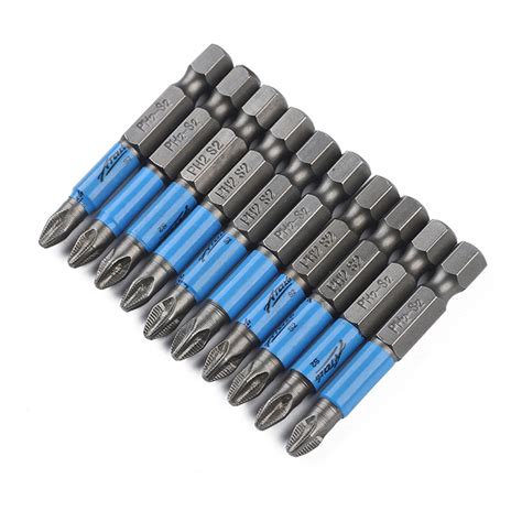 Aliexpress.com : Buy 10pcs 50mm PH2 Phillips Tip Screwdriver Bit Set Anti Slip Electric Magnetic ...