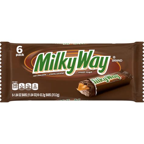 MILKY WAY Milk Chocolate Singles Candy Bar, 11.04 oz (Pack of 6) | MILKY WAY®