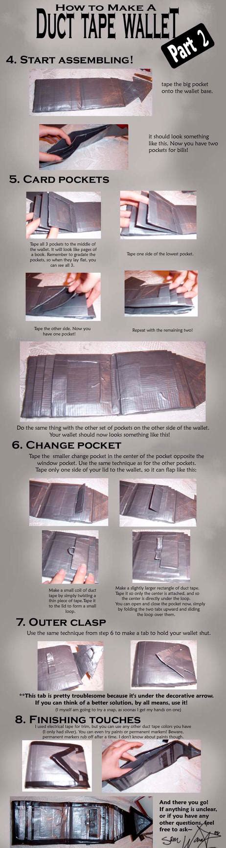 Duct Tape Wallet Tutorial 2 by akireru on DeviantArt