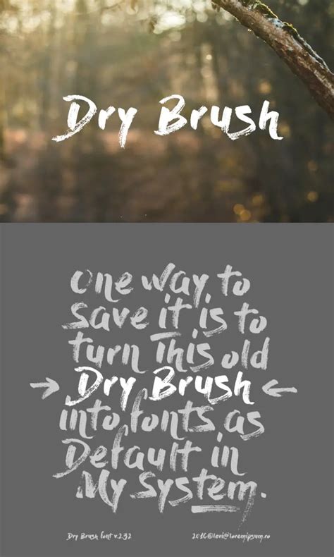 Dry Brush Free Font - Free Fonts