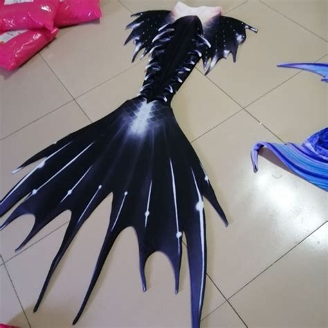 2020 New Black Adult Mermaid Tails for Swimming Beach Swimwear Cool Gift Idea