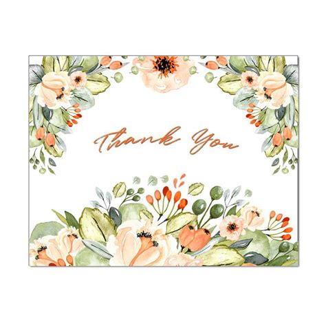 Flower Thank You Cards | Thank You Card Floral Design