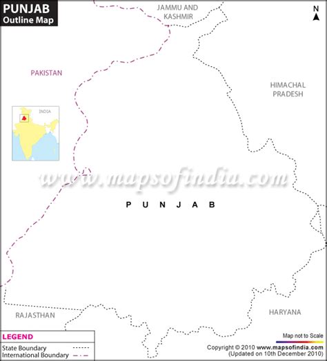 Outline Map Of Punjab - Draw A Topographic Map