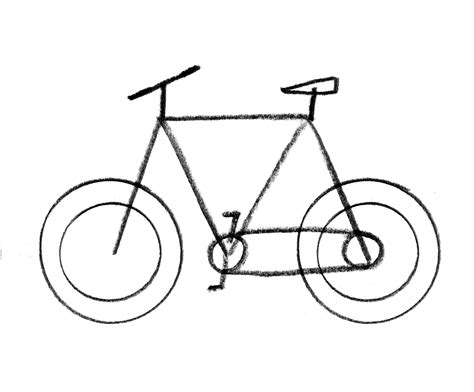 How To Draw A Bicycle | Bicycle drawing, Bike drawing, Bicycle sketch