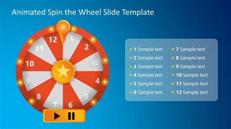 Spin Wheel PowerPoint Template - Editable Diagram - SlideModel