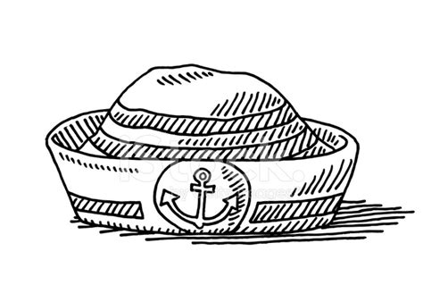 Sailor Hat Anchor Symbol Drawing Stock Photo | Royalty-Free | FreeImages