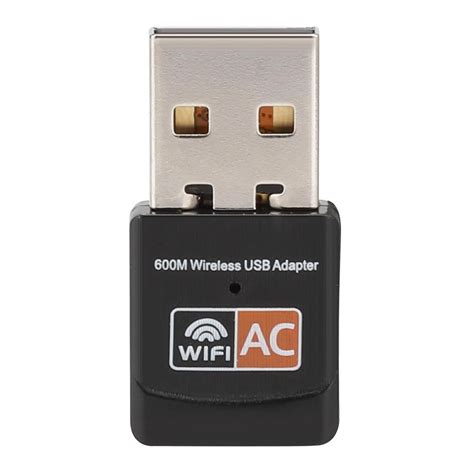 FAGINEY Dual Band 802.11AC 600M Wireless Network Card USB WiFi Adapter Built-in PCB Antenna, USB ...