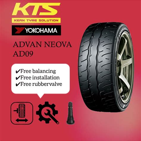 Tyre Yokohama Advan Neova AD09 size 15/16/17 INCH 2021/2022 | Shopee Malaysia